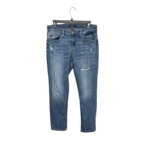 Judy Blue Women's Boyfriend Fit Distressed Jeans Medium Wash Size 9/29 Medium